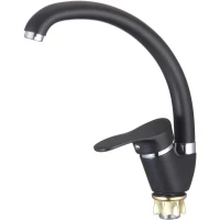 Смеситель для кухни D-Lin D150405-A черный матовый