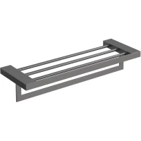 Полка для полотенец Boheme Qubic 10737-GM 60 см, графит матовый
