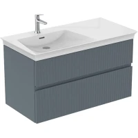 Тумба под раковину Ideal Standard Finesse E3445UQ 100 см L, подвесная, пепельно-голубой матовый
