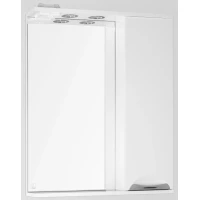 Зеркальный шкаф 65x83 см белый глянец Style Line Жасмин ЛС-00000041