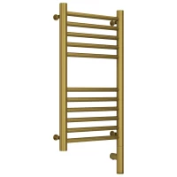 Полотенцесушитель электрический 600x300 состаренная латунь МЭМ правый, перемычка прямая Сунержа Богема 3.0 051-5805-6030