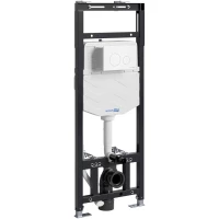 Инсталляция для унитаза WasserKRAFT Alme 15 15TLT.010.ME.WM02 с кнопкой смыва, белый матовый