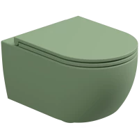 Унитаз подвесной GSG Like LKWCSOEC031 безободковый, торнадо, зеленый матовый