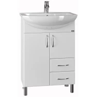 Тумба белый глянец 56 см Санта Грация 201020