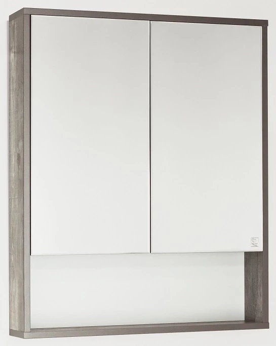 Зеркальный шкаф 65x80 см бетон Style Line Экзотик ЛС-00000397