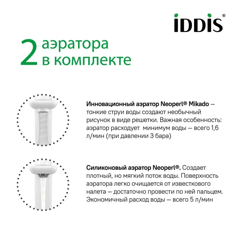 Смеситель для раковины IDDIS Slide SLIWTBTi01