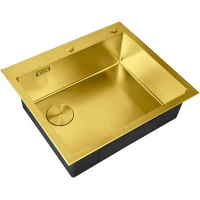 Кухонная мойка Zorg LUX 5951-L BRONZE 59x51 см, бронза