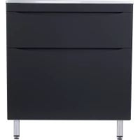 Тумба черный матовый 79 см Style Line Бергамо СС-00002313