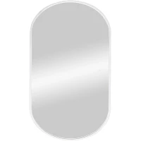 Зеркало Art&Max Bari AM-Bar-700-1200-DS-F-White 70x120 см, с LED-подсветкой, сенсорным выключателем, диммером, белый матовый