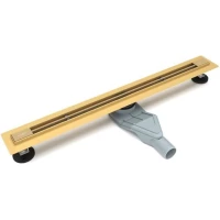 Душевой трап (лоток) Esbano S-LINE-60SG ESTRSLMLINE60SG 60 см, с решеткой, щелевой, золотой матовый