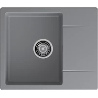 Кухонная мойка GranFest Urban 258L 58x49 см, серый