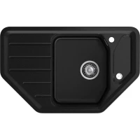 Кухонная мойка GranFest Corner 800E 79x49 см, черный