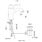 Смеситель для раковины с донным клапаном Webert Aurora AU830102015 - 2