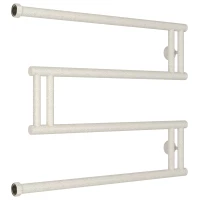 Полотенцесушитель водяной 500x650 античное белое золото Сунержа High-Tech+ model 