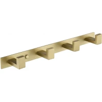 Планка с крючками Grocenberg AC0014MG для ванны, золотой матовый