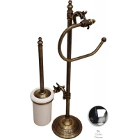 Комплект для туалета хром Art&Max Barocco AM-1948-Cr