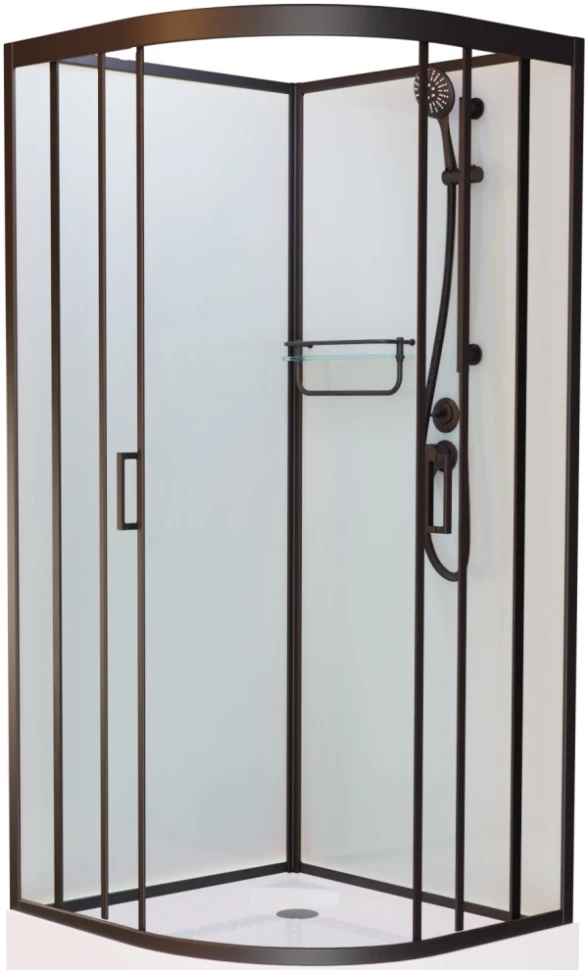 

Душевая кабина 110x110x215 см Frank F410 Black 140044 прозрачное