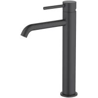 Смеситель для раковины Aquatek Оберон AQ1304MB без донного клапана, черный матовый