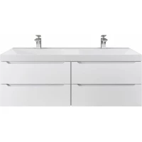 Тумба под раковину Uperwood Tanos 2910203301 120 см, подвесная, белый матовый