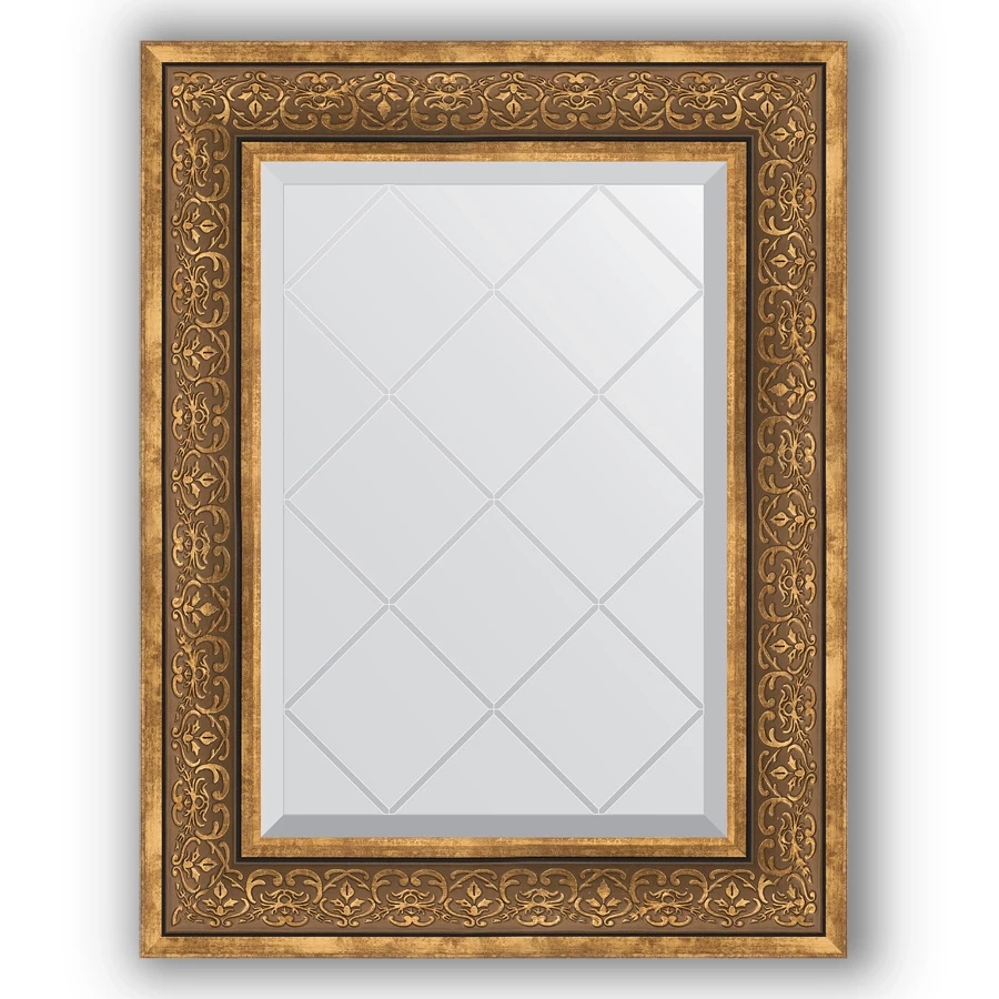 Зеркало 59x76 см вензель бронзовый Evoform Exclusive-G BY 4034 зеркало 99x174 см вензель бронзовый evoform exclusive g by 4421