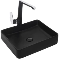 Раковина-чаша WeltWasser Elbach 2178 MB 10000004509 51x40,5 см, накладная, черный матовый