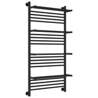 Полотенцесушитель водяной 1200x600 черный матовый Сунержа Богема с полкой+ 31-0224-1260