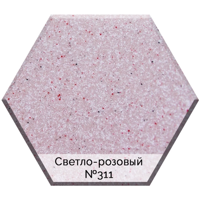 Смеситель для кухни AquaGranitEx светло-розовый C-3040(311)
