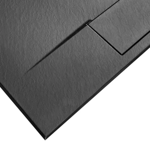 Изображение товара душевой поддон rea bazalt long rea-k3324 120x80 см, из стеклопластика, прямоугольный, черный