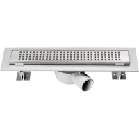 Душевой трап (лоток) Vincea Optima Piticare SAY.601.80.P.PITI 80 см, с решеткой, перфорированный, хром