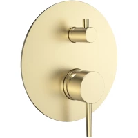 Смеситель для ванны AQUAme Siena AQM8803BG встраиваемый, золотой матовый