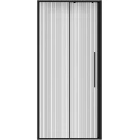 Душевая дверь Niagara NG-84-L9FHB 90 см L, профиль черный матовый, стекло рифленое