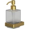 Дозатор для жидкого мыла Whitecross Cubo CU2440GLB 150 мл, настенный, золотой матовый - 1