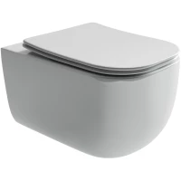 Унитаз подвесной Ceramica Nova Noel CN3013 безободковый, с сиденьем микролифт, белый