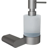 Дозатор для жидкого мыла Knotlor Bliss LD102GM 200 мл, настенный, вороненая сталь