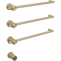 Полотенцесушитель электрический Abber Charme AH4003G 495x520, встраиваемый, МЭМ левый/правый, золотой матовый