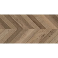 Керамогранит Wood Lux Walnut Chevron M коричневый 60х120 