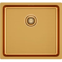 Кухонная мойка Paulmark Vista PM304844-BG 48x44 см, золотой матовый