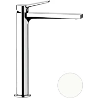 Смеситель для раковины Remer Slash SL11LBO без донного клапана, белый матовый