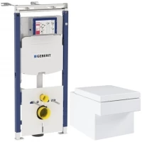 Комплект подвесной унитаз Grohe Cube Ceramic 3924400H + 39488000 + система инсталляции Geberit 111.362.00.5