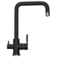 Смеситель для кухни с подключением к фильтру Ulgran черный U-019-308