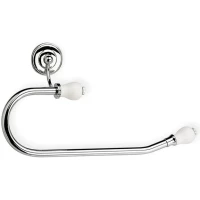 Полотенцедержатель кольцо Stil Haus Nemi N07(39) хром/белый