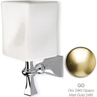 Стакан для зубных щеток Stil Haus Prisma PR10(18-BI) настенный, золотой матовый/белый