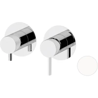 Смеситель для ванны Remer Metrica MC92ZPBO встраиваемый, белый матовый