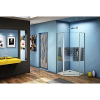 Душевой уголок 90x90 см Good Door Fantasy PNT-90-F-CH прозрачный с рисунком