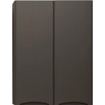 Изображение товара шкаф двустворчатый 60x80 см черный матовый style line бергамо сс-00002359