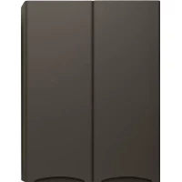 Шкаф двустворчатый 60x80 см черный матовый Style Line Бергамо СС-00002359