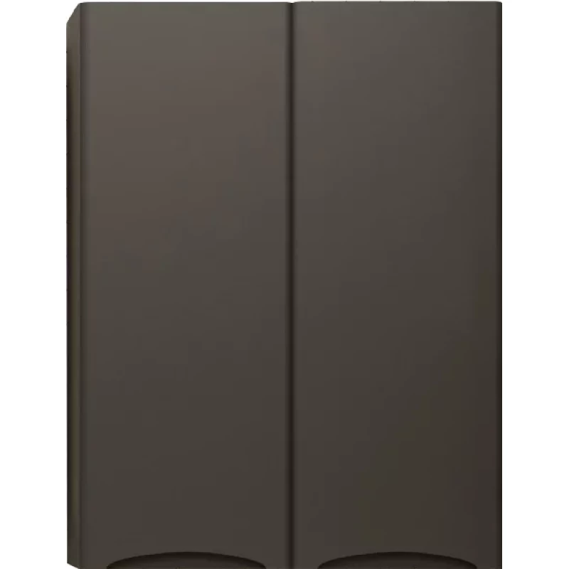 Шкаф двустворчатый 60x80 см черный матовый Style Line Бергамо СС-00002359