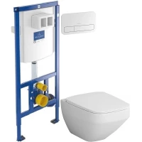 Комплект подвесной унитаз Am.Pm Inspire 2.0 C50A1700SC + система инсталляции Villeroy & Boch 92246100 + 92249068