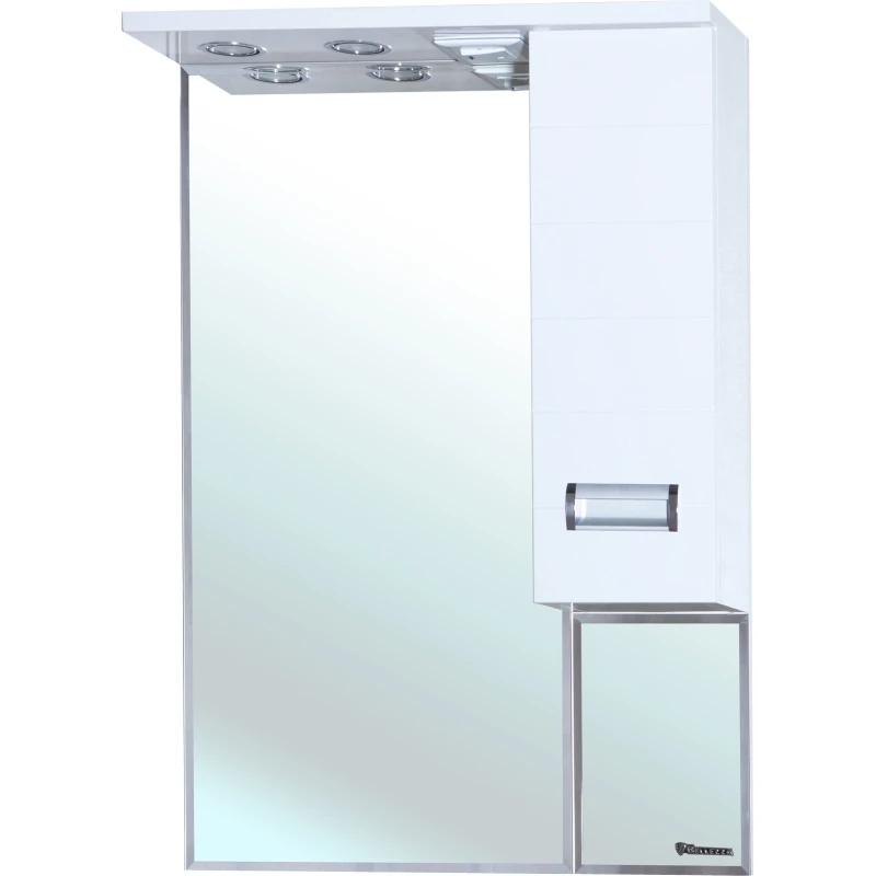 Зеркальный шкаф 68x101 см белый глянец R Bellezza Сиена 4613911001019