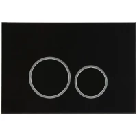 Кнопка смыва AltroBagno AltroBagnoPFP005DQ для инсталляции, черный матовый/хром/черный матовый